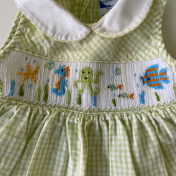 Carriage Boutiques Smocked Dress & Bloomers Set Baby girl - Picture 5 of 7